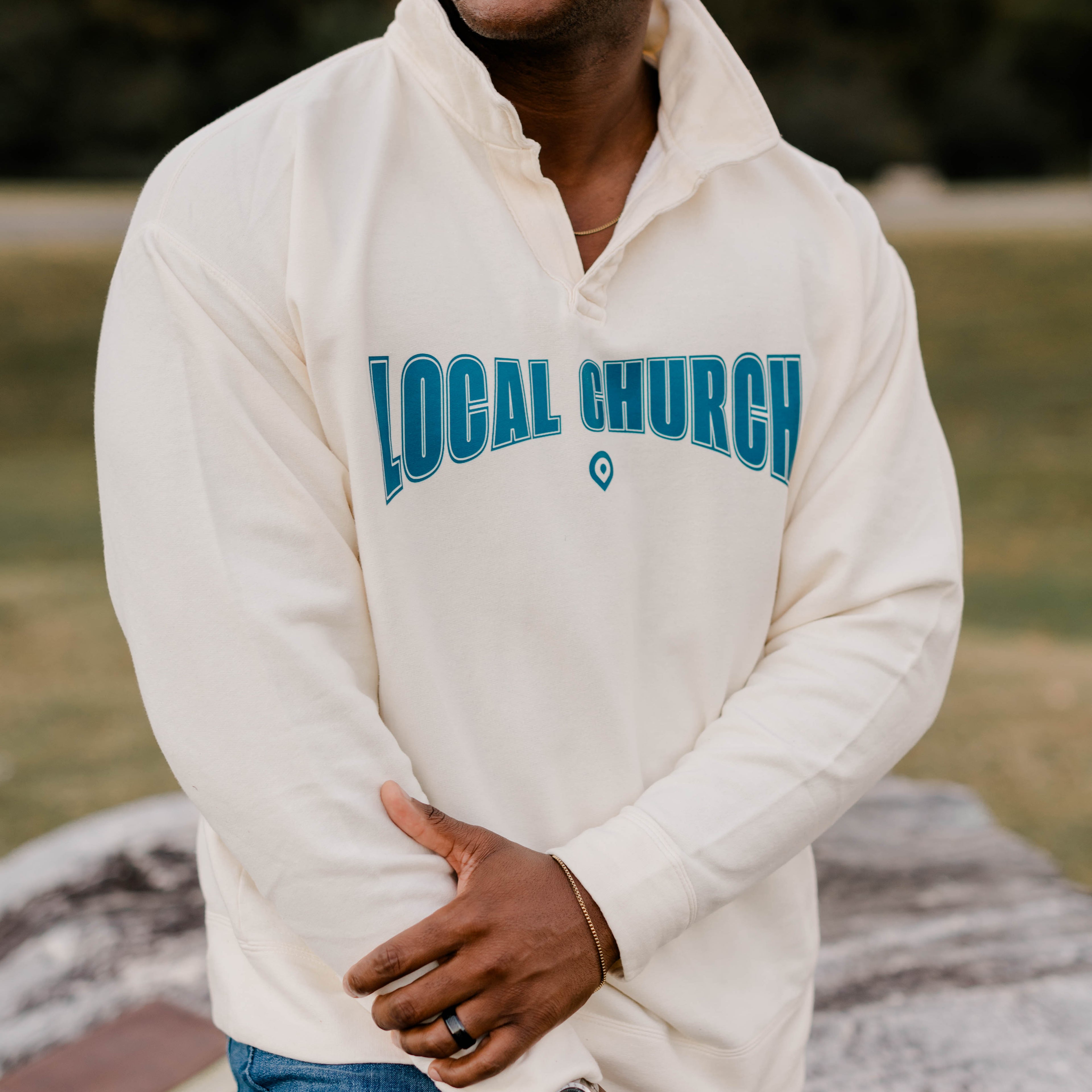 Local Church Collared Sweatshirt